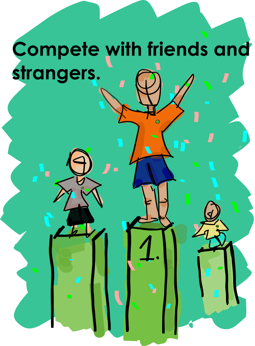 By collecting green points, reducing your CO2 footprint and inviting new members to the Green Button Journey, you are competing with friends and strangers for the #1 spot on the leaderboard.